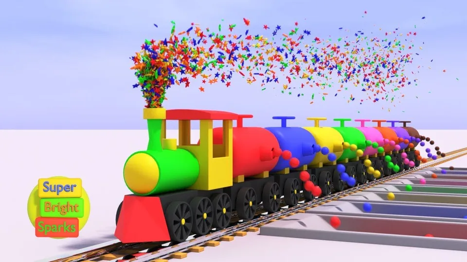 Learn Colors with a Toy Train! Fun Animation for Toddlers & Preschoolers